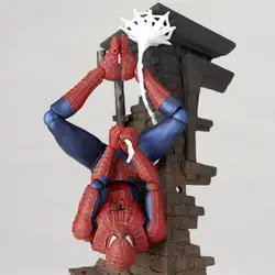 SCI-FI Revoltech Spiderman серии № 039 Человек-паук переменной ПВХ фигурку Коллекционная модель игрушки 13,5 см