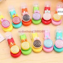 500 шт хорошее использование, красивые кусачки для ногтей леденцы конфеты цвет ногтей пластик нержавеющая сталь конфеты цвет кусачки для ногтей