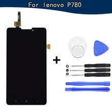 For lenovo P780 LCD Display Screen with Touch Screen Assembly Replacement For lenovo P780 Free 7 in 1 tools