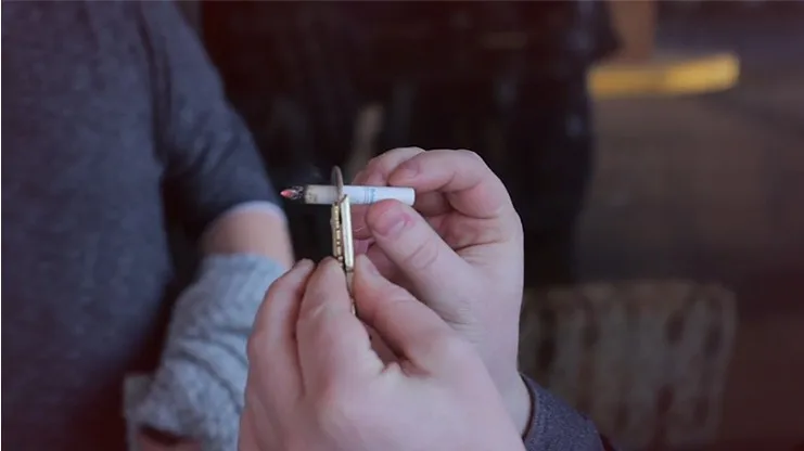 Бесплатная доставка ITgimmick Cigatration (Gimmick and ALL) от Chris Westfall street close up Coin magic trick gimmick|magic