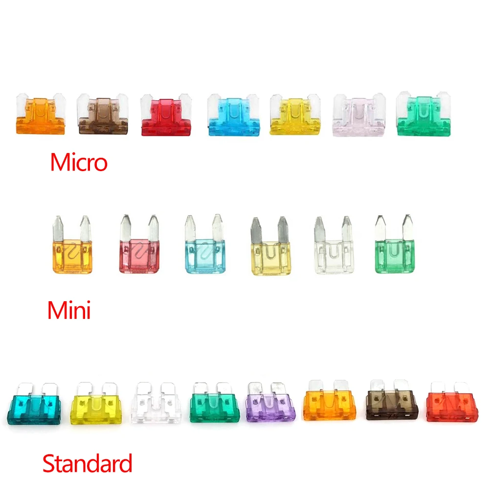 10PCS/lot Mini Micro Standard Auto Car Fuses 2A 3A 5A 7.5A 10A 15A 20A