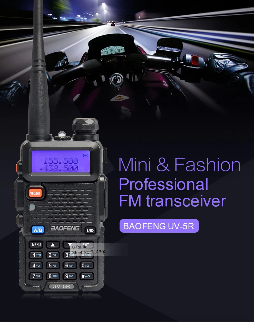 2 шт Baofeng UV-5R Двухдиапазонная рация UHF VHF радио связь UV5R портативная Рация Набор Baofeng 5R радиоприемники черный