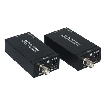 

100M HDMI Coaxial Cable Extender RG-6 RG-59 1080P Extender Transmitter HDMI + IR Over One 75 ohm RG-6U Coaxial Cable Adapter