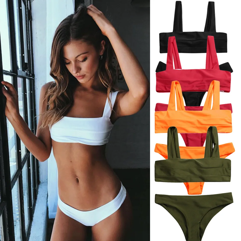 padded bandeau swimsuit