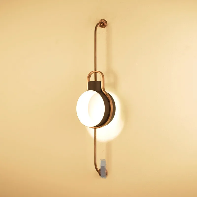 

Industrial Individuality Wall Lamp Loft Deco Designer Vintage Bedside Wall Lights Parlor Bedroom Cafe Aisle Balcony Wall Sconce