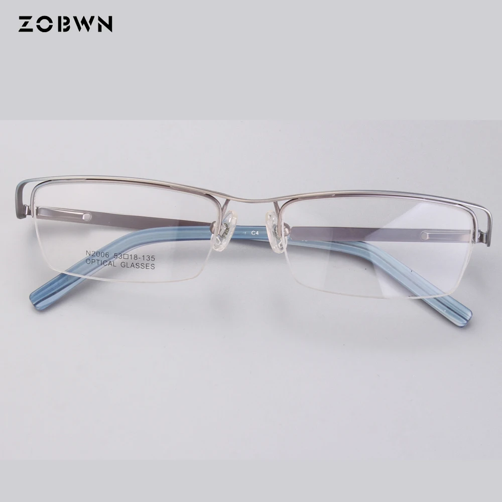 Classic half frame eyewear female men brand eyeglasses frame optical