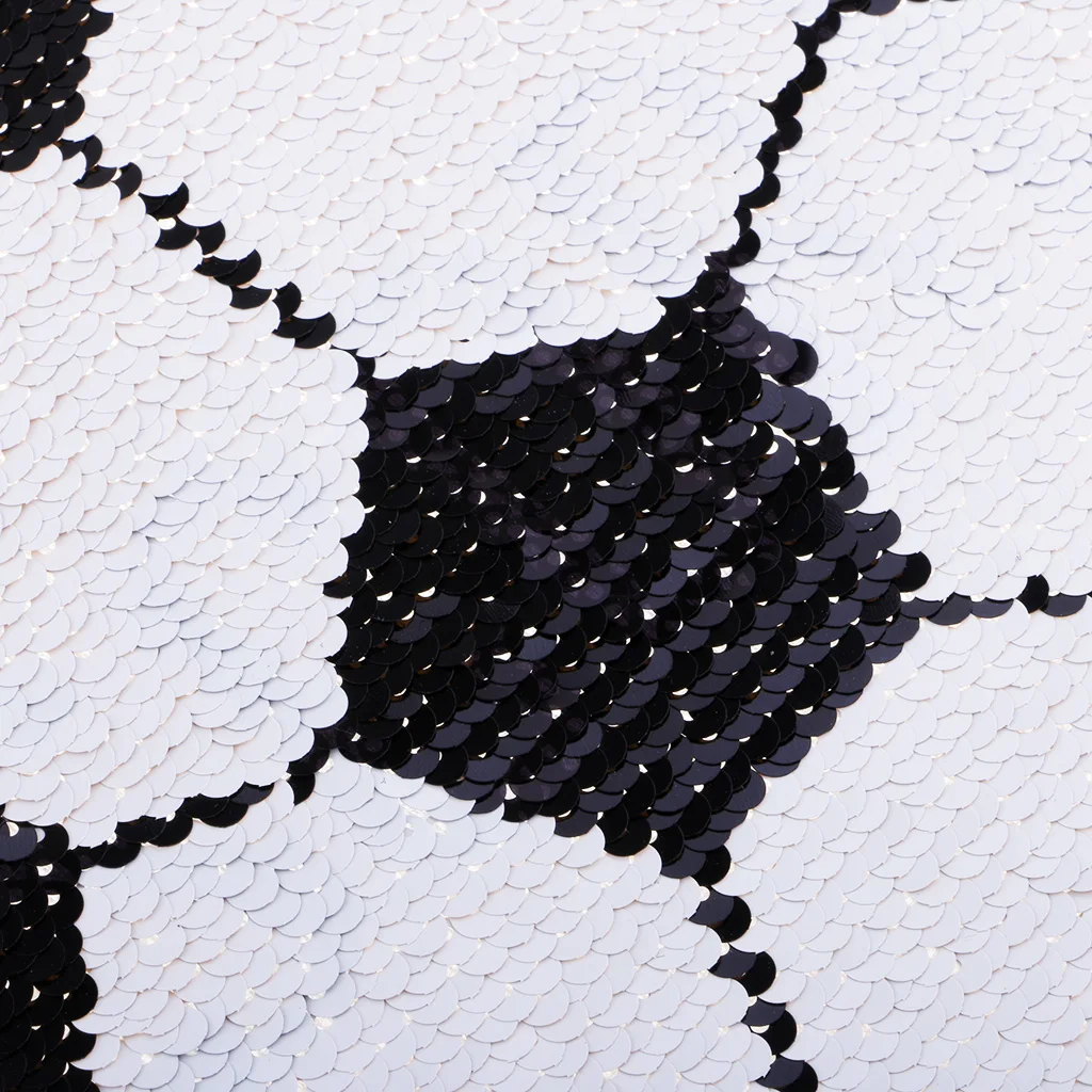 Reversible Football Sequins Patch Embroidery DIY Sew on Patches for Clothes T-shirt Jeans Clothing Bags