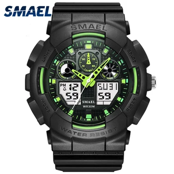 

New SMAEL Brand Waterproof Alarm Mens Watches Top Brand Luxury Shock Digital Sport Watch Quartz Clock Kol Saati Relogios 1027