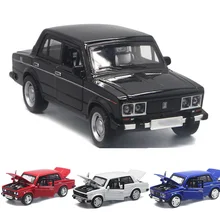 1:32 4 colores de alta simulación LADA coche en miniatura de aleación ruso fundido de Metal Vintage coches juguetes de modelos de colección V162