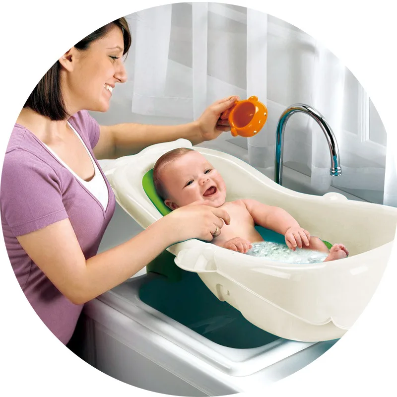 4-в-1 для выращивания-With-Me детская ванночка Душ точно комфорт Deluxe для новорожденных и детей до ванна для малышей с Слинг