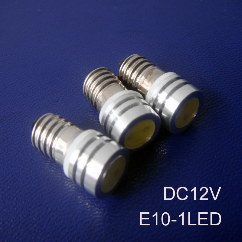 

High power 1W 12V E10 led instrument lights,1w E10 led indicator lights Signal lights pilot lamps bulbs free shipping 20pcs/lot