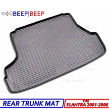 Для hyundai Elantra XD 2001-2006 Автомобильный багажник лайнер загрузки грузовой коврик лоток пол ковер загрузки задний коврик багаж автомобильный Стайлинг