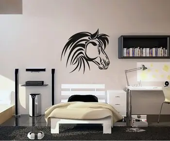 

Wall Decal Sticker head horse nag pet stallion thoroughbred horse bedroom