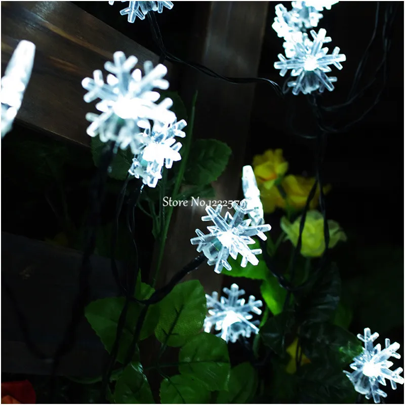 СВЕТОДИОДНАЯ Гирлянда в виде снежинок 12 м/39 футов 100 шт.|lamp white light|lamp light farmslight box lamp