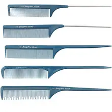 12 шт./лот Профессиональный Салон расческа для стрижки. Жесткие пластиковые расчески. Острый конец