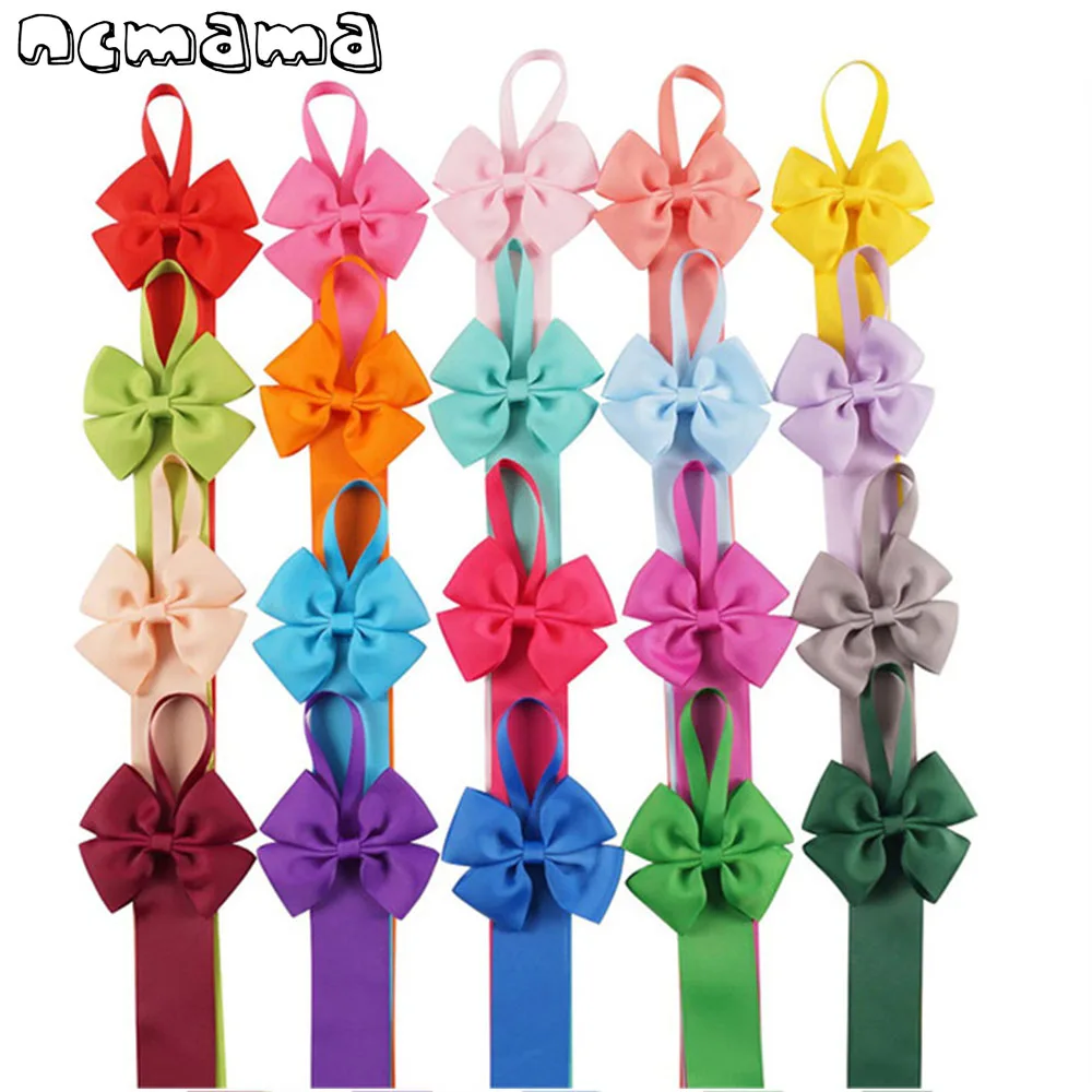 

2 Pieces/Lot Solid Hairclips Holder Grosgrain Ribbon Hairbow Holder Handmade Barrettes Holder Boutique Girls' Hair Accessories