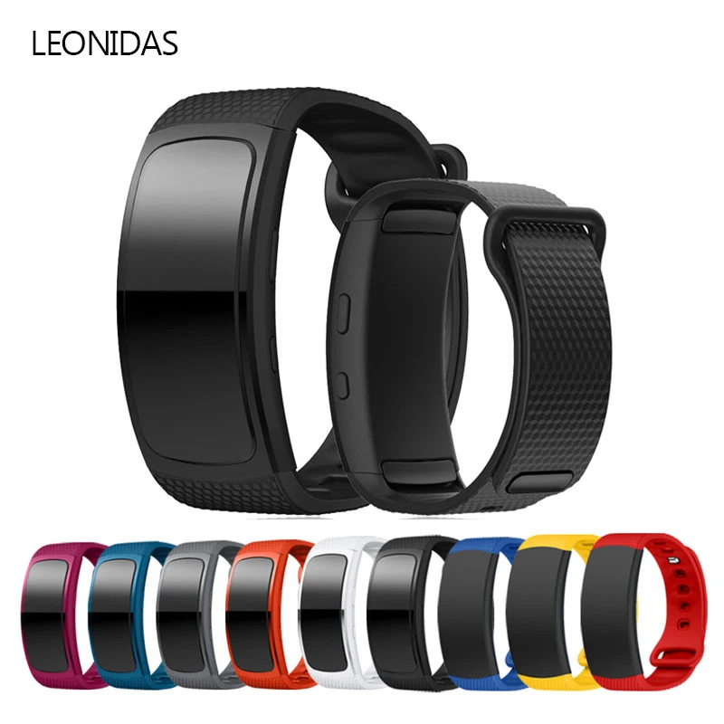 

LEONIDAS Watchband For Samsung Galaxy Gear Fit2 SM-R360 Silicone Wrist band Straps Replacement Bands Smart Watch Tracker
