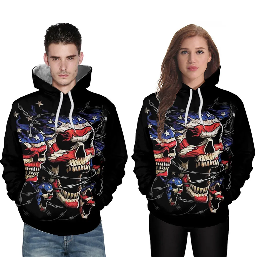 Hoodies Men 2019 Christmas Couple Sweatshirts Women Hoodie Men Streetwear Long Sleeve 3D Printed Hoodie Hooded Moletom Masculino