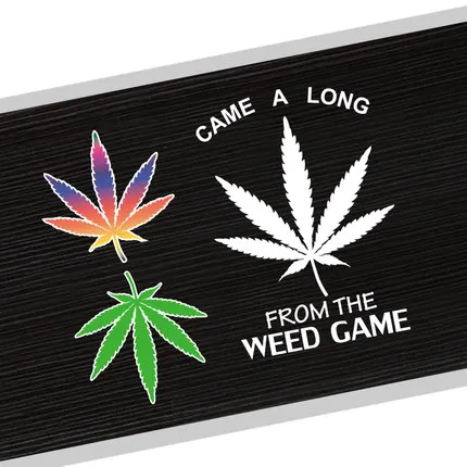 

Noizzy Hemp Fimble Leaf Ho Car Sticker Style Vinyl Auto Decal Reflective Wholebody Automobile Green Dazzle Tuning Car Styling