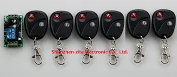 

RF Wireless Remote Control Switch System electric garage door /window Control DC12V 1CH 6 transmitter &1 receiver