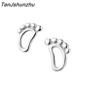 

100% 925 Sterling Silver Stud Earrings For Women Fashion Jewellry Prevent Allergy Sterling-silver-jewelry brincos bijoux