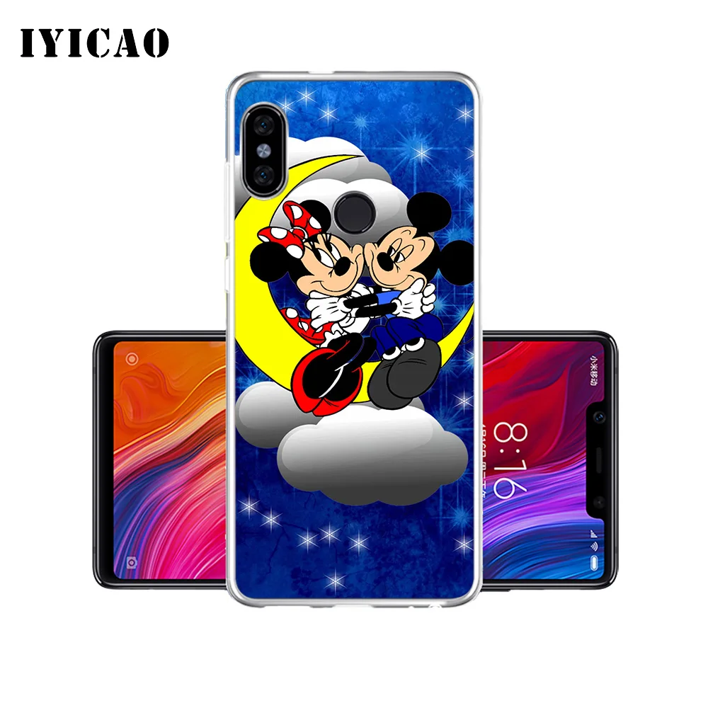 IYICAO Веселый Микки Маус Мягкий силиконовый чехол для телефона Xiaomi mi 9 8 SE 6 A1 A2 Lite F1 X2S