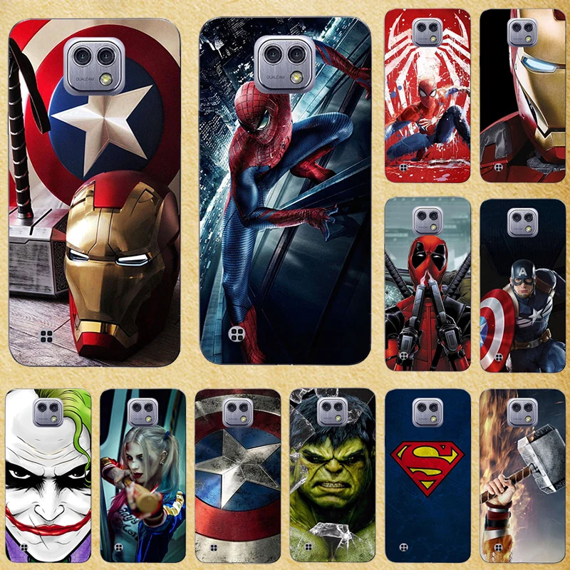 

Super Hero Phone Case Cover for LG X Cam K580 K580DS" Soft Silicone Back Cover for LG XCam Painting Shell