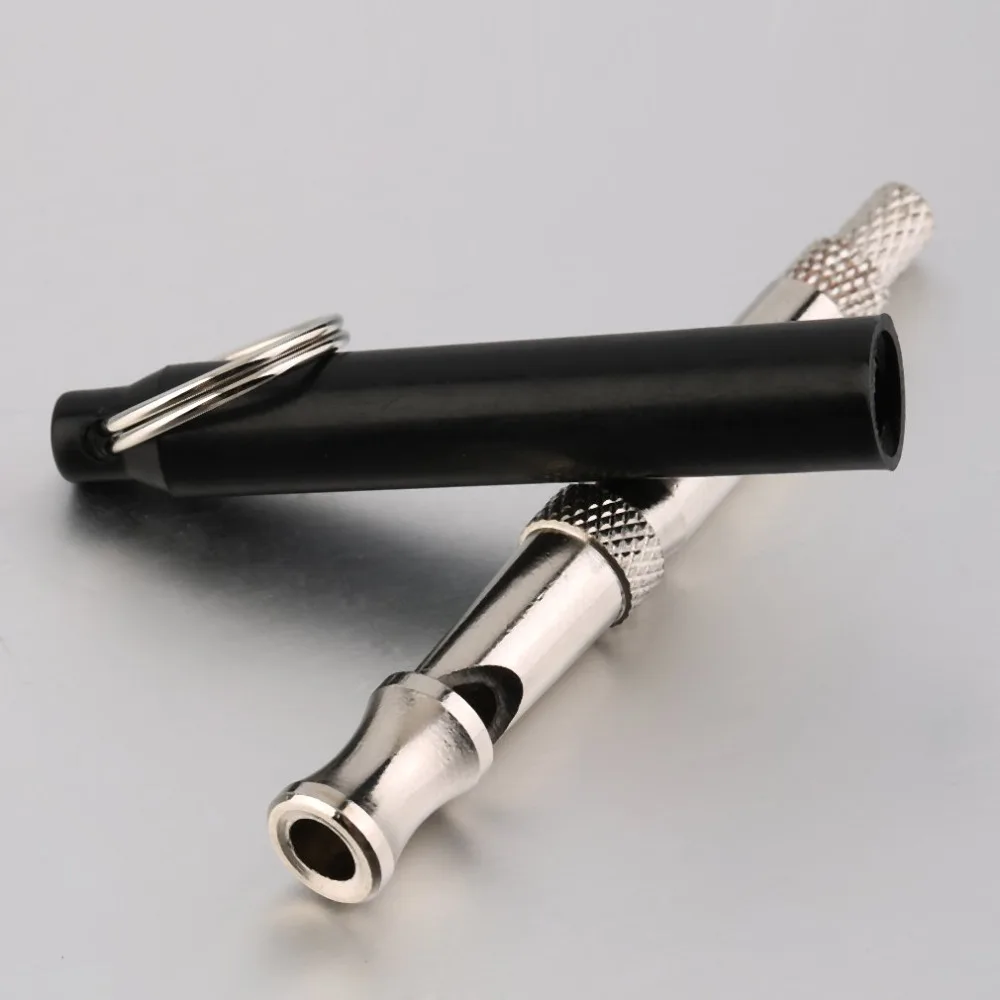 Pet Dog Training Whistle Obedience Supersonic Sound Pitch Ultra Sonic Quiet Discipline Metal/Black Key Ring Loop Sound Louder Pet Dog Training Whistle Obedience Supersonic Sound Pitch Ultra Sonic Quiet Discipline Metal/Black Key Ring Loop Sound Louder