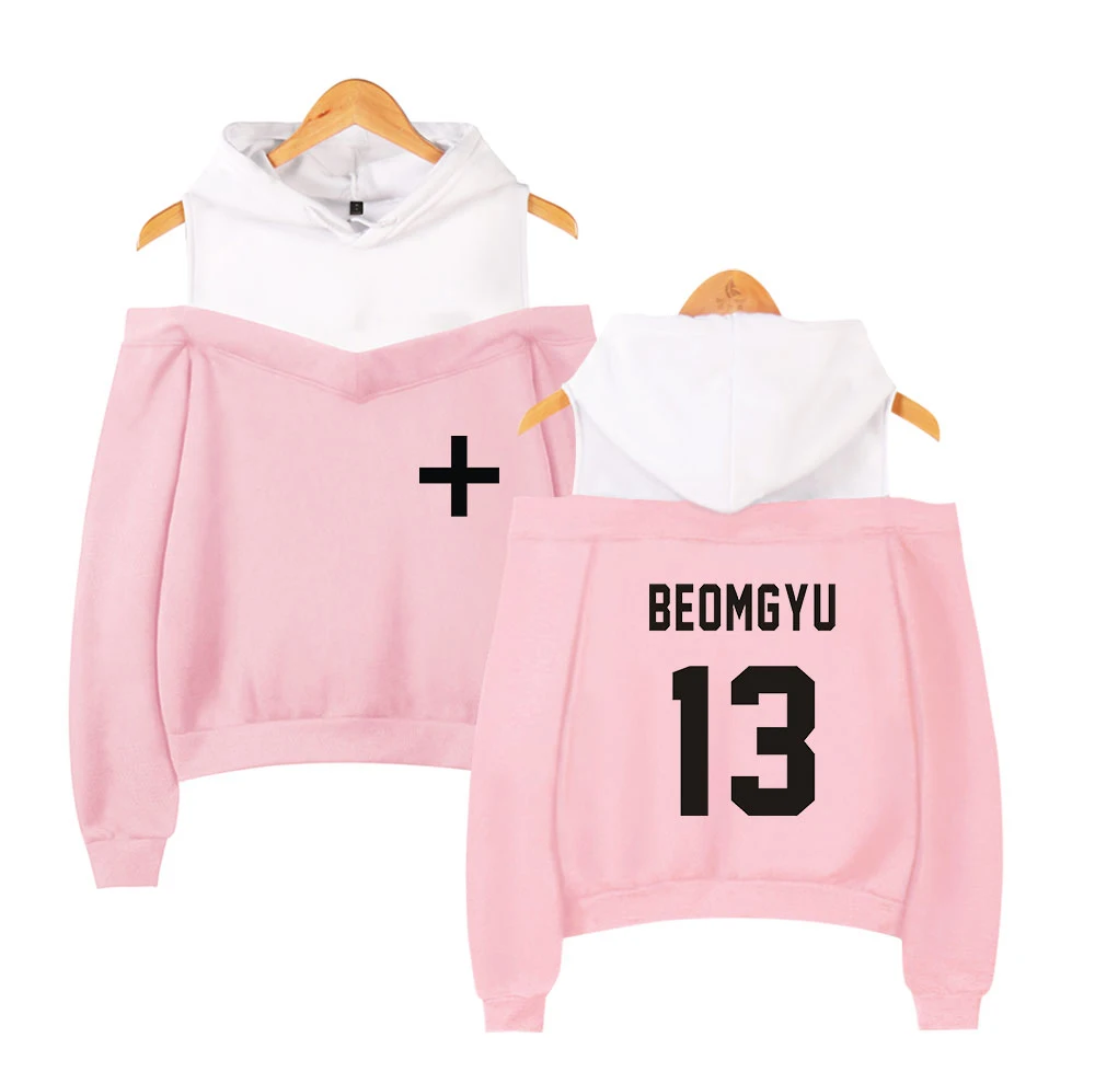  Women Clothes 2019 TXT Hoodie Harajuku Kawaii Pink Hoodies Sweatshirts Streetwear Women's Sexy Tops