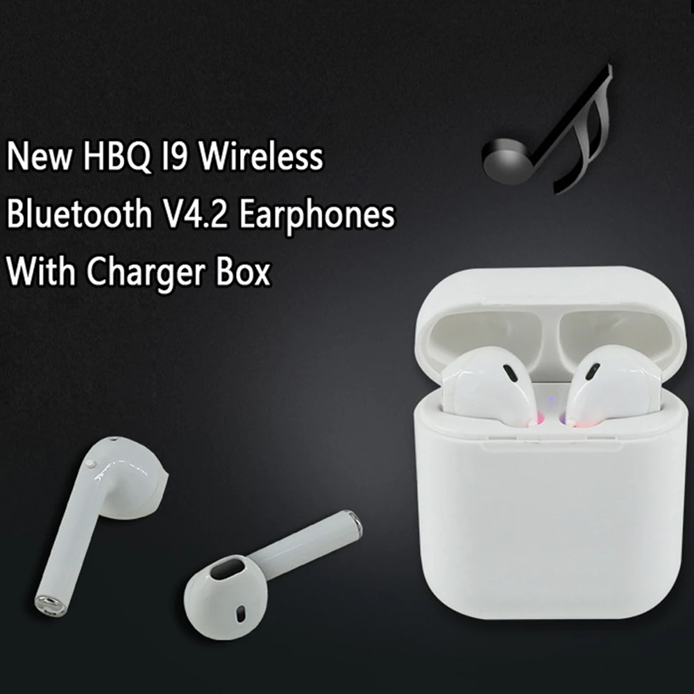 

Casque Sans Fil Bluetooth Earphones I9 TWS Bluetooth Headset Wireless Magnetic Charger Wireless Handsfree Dual Sport Headphones