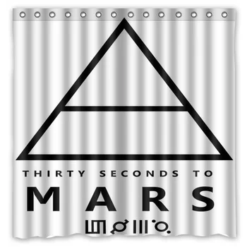

30 Seconds To Mars Shower Curtain Waterproof Fabric Curtain For The Bathroom Polyester Bath Screen Shower Room Product 180x180cm