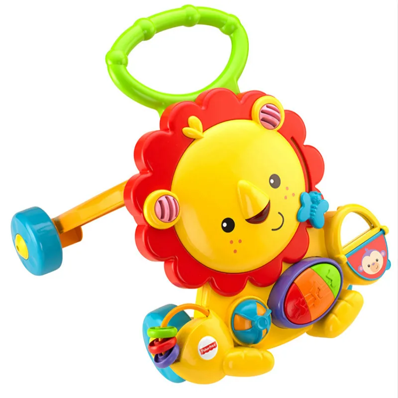 

Two-in-one Multifunction Folding Adjustable Baby Step Hand push Chair Walker Baby Walking Assistant with Music Box For 6-9M BB