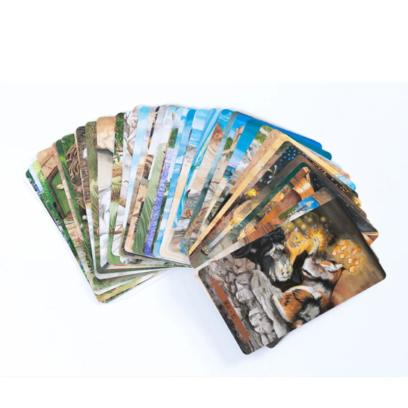 Карточки для гадания Cat Tarot карточки 12*7 см китайская версия