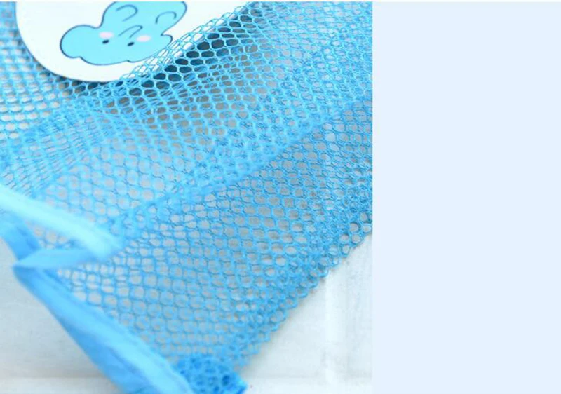 25x25cm Baby Kids Bath Time Tidy Storage Toy Suction Cup Bag Mesh Bathroom Organiser Net toiletries washcloth cleaning balls