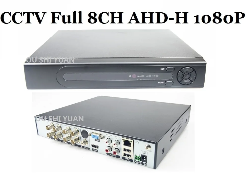 Новые CCTV AHD DVR 8ch ahd-h1080p HDMI AHD-h/ahdl/NVR 3 in1 4 аудио Супер DVR поддержка AHD 2.0 МП Камера