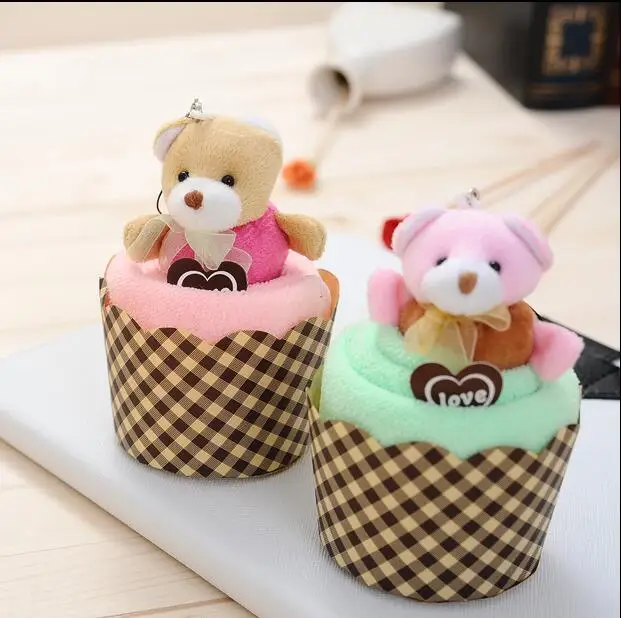 

New Arrival 20pcs Cute Fibre Towel Gift Box Superfine Hand Towel Kids Face Towel Party Wedding Gift For Guest