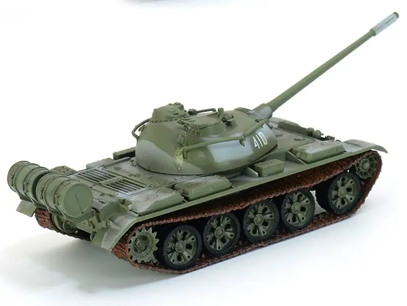 Предварительно построенный 1/72 масштаб советской T-54 боевой танк Второй мировой войны хобби Коллекционная готовая пластиковая модель