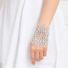 Новое поступление роскошные свадебные перчатки без пальцев Кристальные перчатки с бусинами свадебные аксессуары для невесты свадебные браслеты
