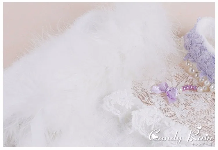 Принцесса сладкий Лолита набор конфет Дождь Лук украшения Вышивка однобортный японский дизайн повязки Стенд воротник C16CD6128