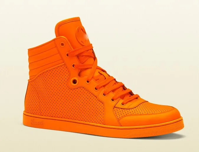 orange colour shoes