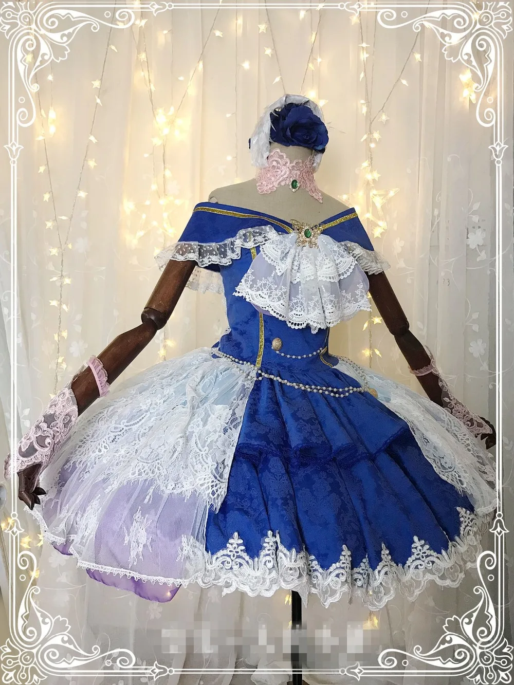 

THE IDOLM@STER ONE FOR ALL colol group Takagaki Kaede cosplay costume royal court dresses custom made