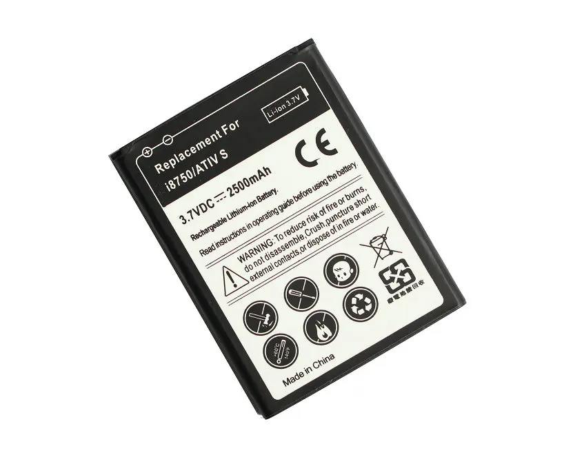 Сменный аккумулятор Ciszean 2500 мА/ч для Samsung galaxy ATIV S i8750 i8370 i8790 S|battery for samsung|battery forbattery
