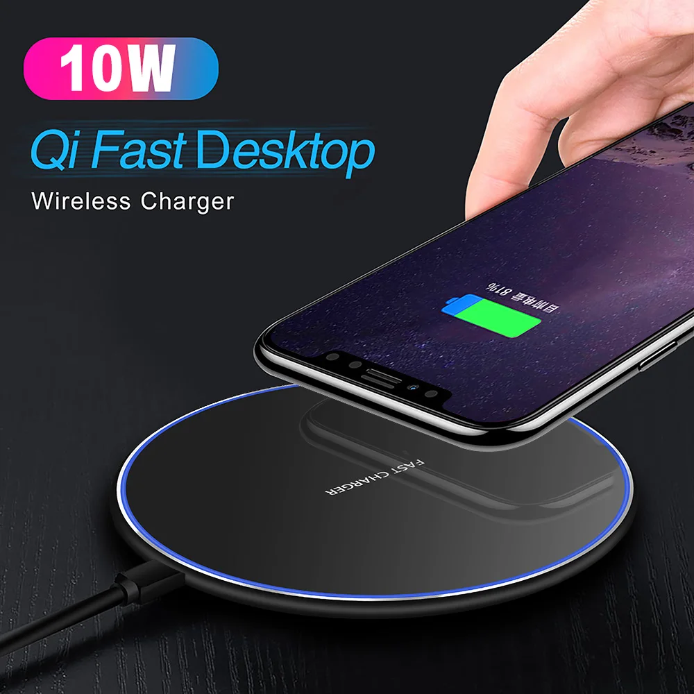 FDGAO Qi Wireless Charger For iPhone X XS Max XR 8 Plus