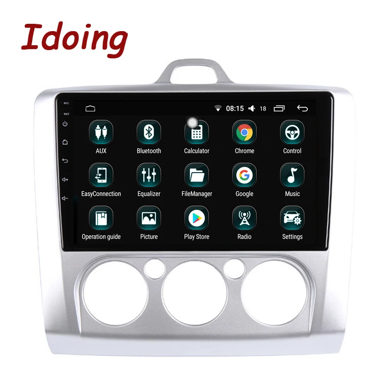 Perfect Idoing 9"4G+64G Octa Core Car Radio Android 8.1 Multimedia Player For Focus 2 3 Mk2 Mk3 2004-2013 IPS 2.5D GPS Navigation 2