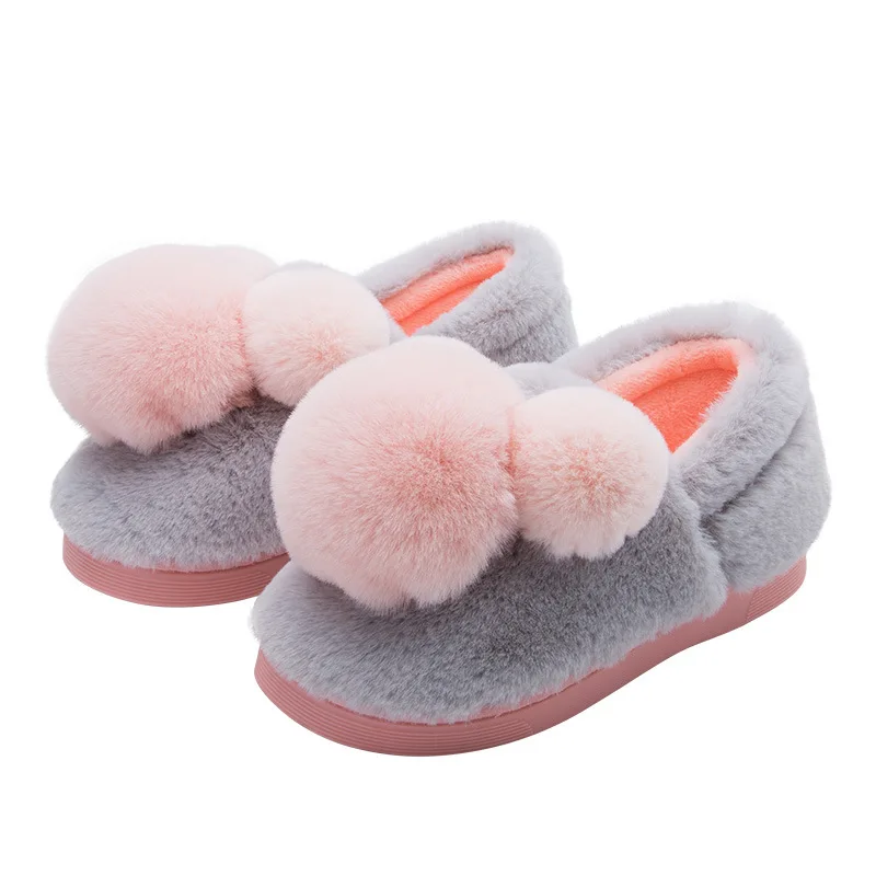 

Childre Snow Boots Shoes Baby Girl Boy Warm Towing Shoes Kids Adult Plush Non-slip Cute Boot Shoe Child woman men home Shoes