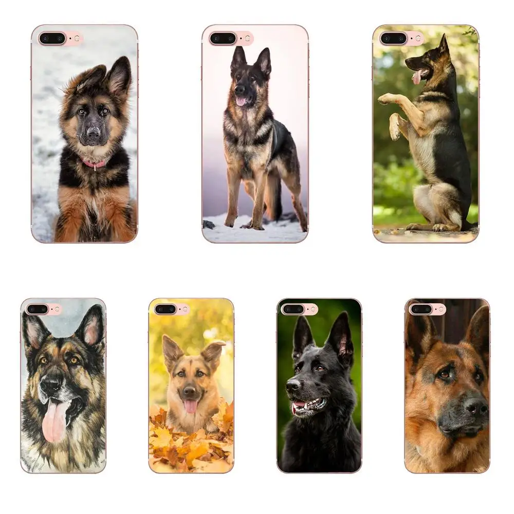 

German Shepherd Dog Quality Soft Covers For Xiaomi Redmi Mi Note 7 8 9 SE Pro Lite Go Play