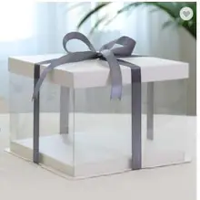 

cake box with custom logo Chocolate paper box cake box