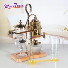 500ml A Glass Syphon Siphon Drop Coffee Maker Pot 4 Cups Belgian Belgium Luxury Royal Family Balance Polished Rose Gold Color 500ml A Glass Syphon Siphon Drop Coffee Maker Pot 4 Cups Belgian Belgium Luxury Royal Family Balance Polished Rose Gold Color