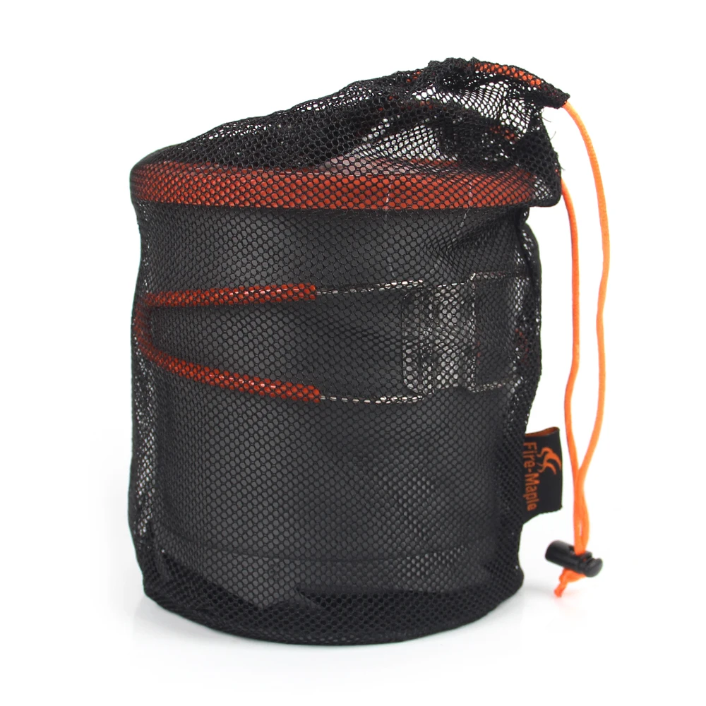 1L XK6 Camping olla calor recoger intercambiador de olla taza Camping Picnic olla con mango plegable de aleación de aluminio