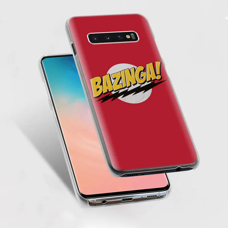 Чехол для телефона с логотипом bazinga The Big Bang(1) для samsung Galaxy S10e S10 S8 S9 Plus M10 M20 M30 A50 S6 S7 Edge, Жесткий Чехол cov